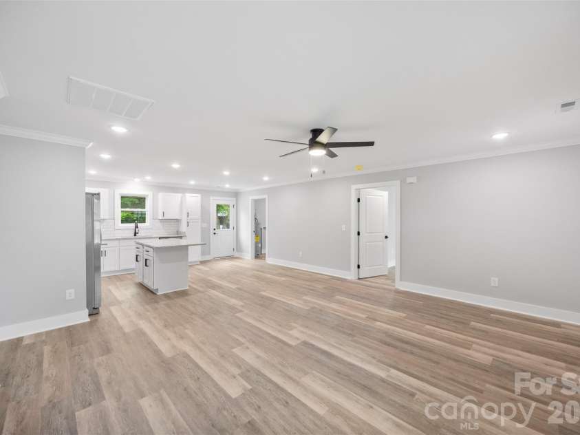 414 Peachtree Street, Albemarle, NC 28001.  MLS# CAR4351060, YatesRealty ID 2294. Living Room - Open Concept