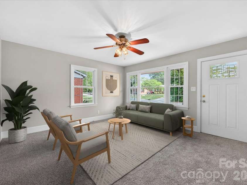 4820 Charleston Drive, Charlotte, NC 28212.  MLS# CAR4369686, YatesRealty ID 22940. Virtually Staged