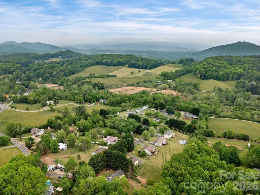 38 Brown Lynch Road, Candler, NC 28715.  MLS# CAR4377912, YatesRealty ID 22946. Aerial