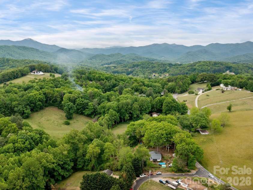 38 Brown Lynch Road, Candler, NC 28715.  MLS# CAR4377912, YatesRealty ID 22946. Aerial