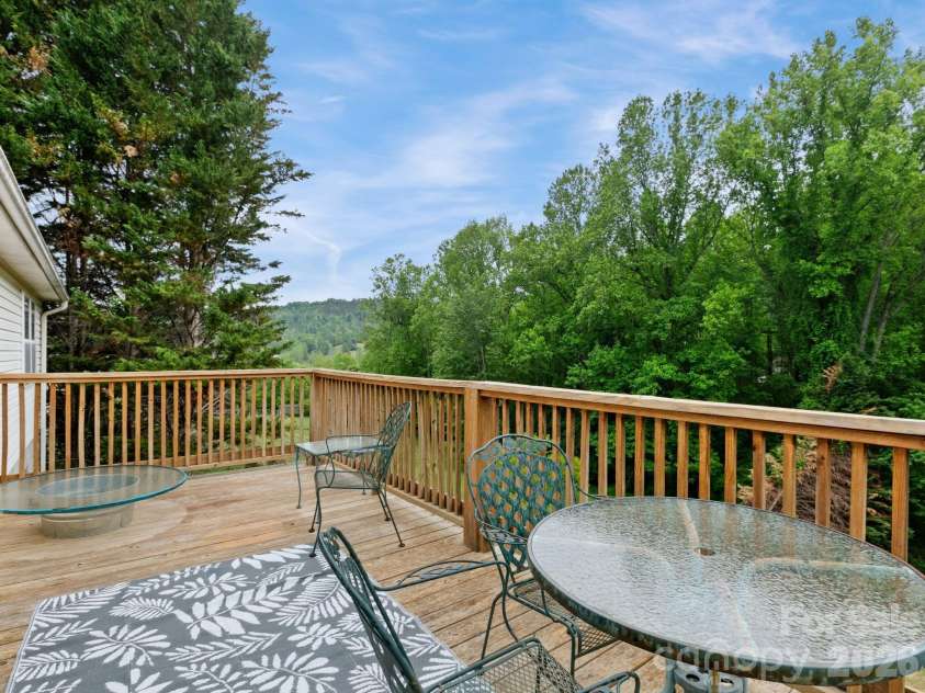 38 Brown Lynch Road, Candler, NC 28715.  MLS# CAR4377912, YatesRealty ID 22946. Back Deck