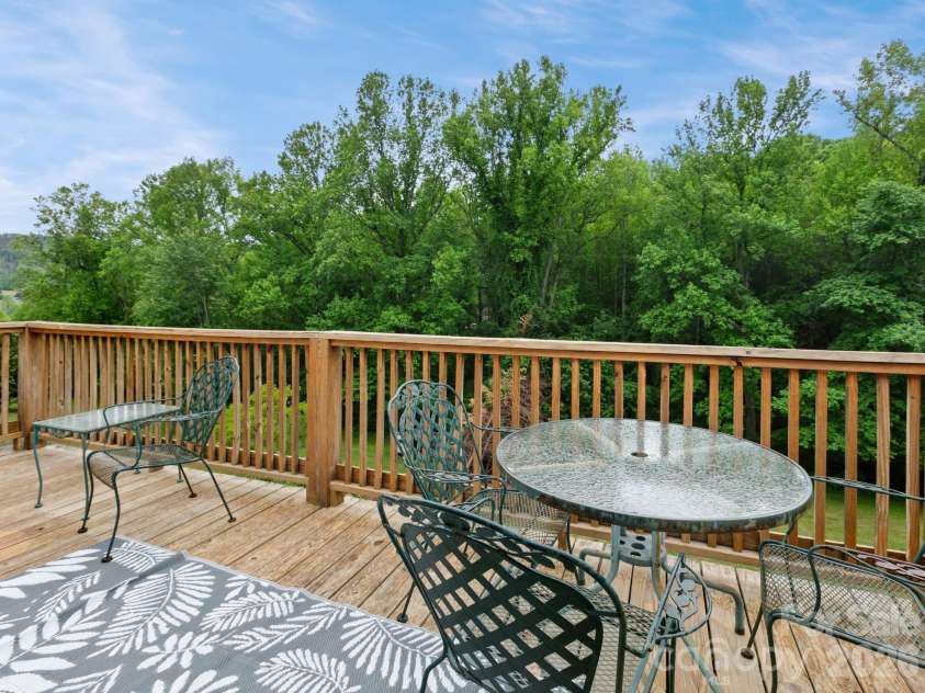 38 Brown Lynch Road, Candler, NC 28715.  MLS# CAR4377912, YatesRealty ID 22946. Back Deck