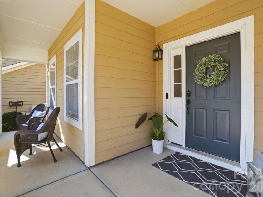 3018 Amaranth Drive, Tega Cay, SC 29708.  MLS# CAR4334316, YatesRealty ID 22950. Front porch