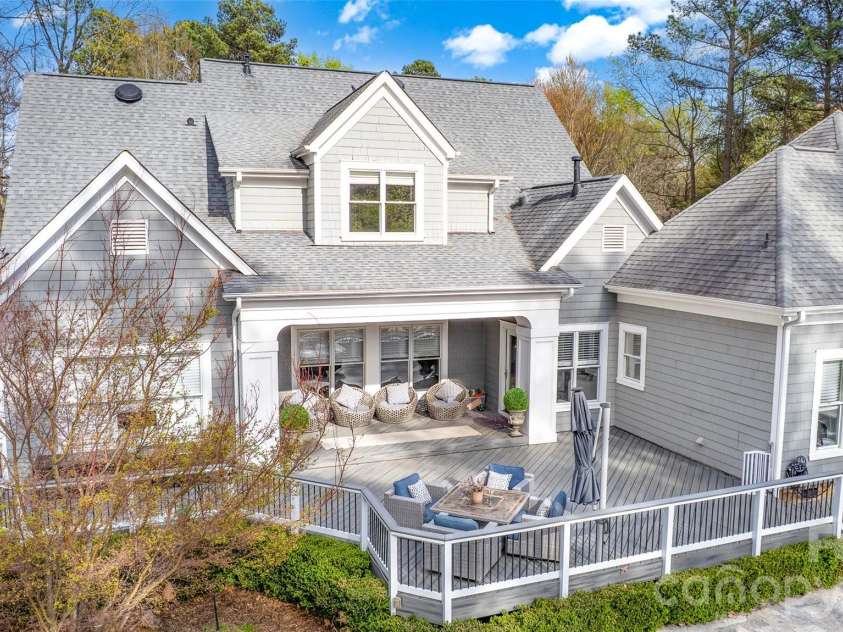 141 Stonewall Beach Lane, Mooresville, NC 28117.  MLS# CAR4356784, YatesRealty ID 22969. Covered Rear Porch...