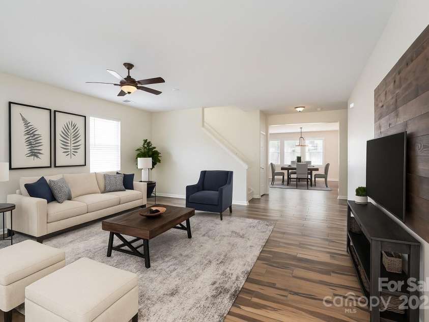 1144 Spicewood Pines Road, Fort Mill, SC 29708.  MLS# CAR4246167, YatesRealty ID 22970. Living room virtually staged