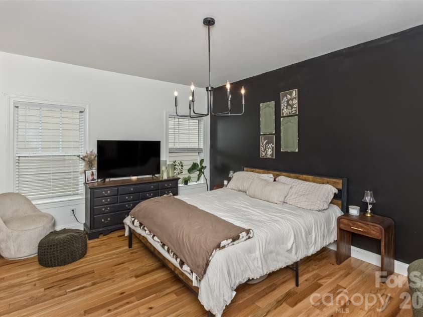 84 Rose Creek Road, Leicester, NC 28748.  MLS# CAR4377582, YatesRealty ID 22978. Master Bedroom