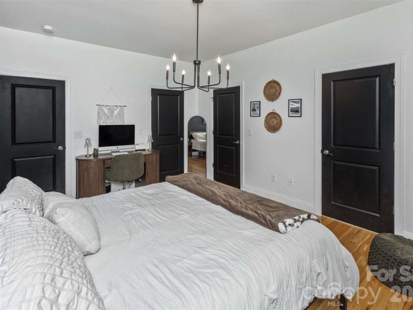 84 Rose Creek Road, Leicester, NC 28748.  MLS# CAR4377582, YatesRealty ID 22978. Master Bedroom
