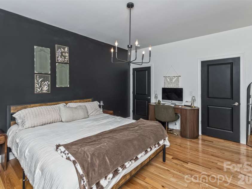 84 Rose Creek Road, Leicester, NC 28748.  MLS# CAR4377582, YatesRealty ID 22978. Master bedroom