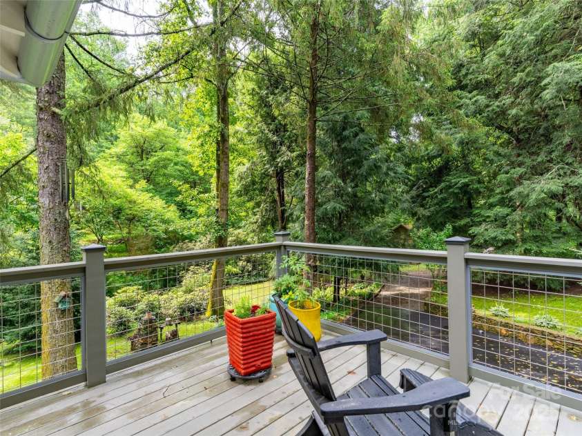 18 Hill Street, Saluda, NC 28773.  MLS# CAR4271722, YatesRealty ID 22979. View from the new back deck