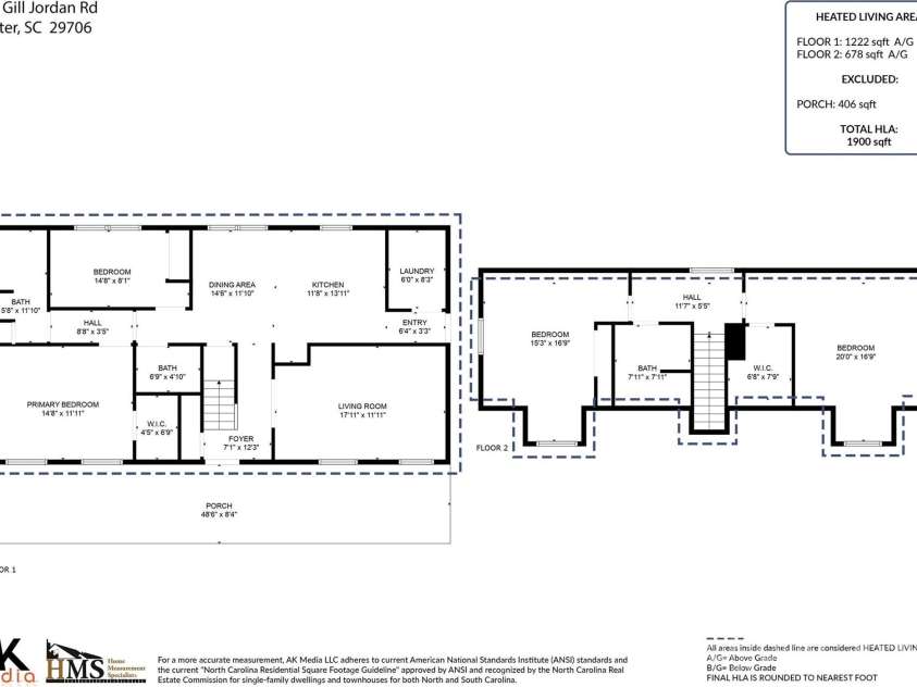 2331 Gill Jordan Road, Chester, SC 29706.  MLS# CAR4234110, YatesRealty ID 2298. 