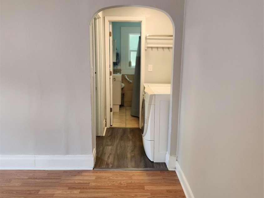 703/705 Smith Street, Kannapolis, NC 28083.  MLS# CAR4275773, YatesRealty ID 22983. View from bedroom to laundry and bathroom