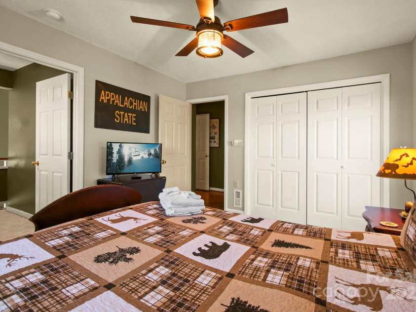 190 Briarcliff Road, Blowing Rock, NC 28605.  MLS# CAR4234277, YatesRealty ID 2299. Upstairs Bedroom-Alt View