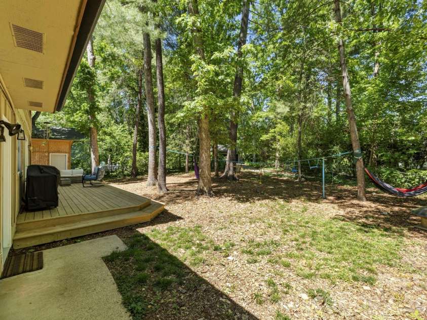 1 Eastway Court, Fletcher, NC 28732.  MLS# CAR4377103, YatesRealty ID 22990. Great Backyard