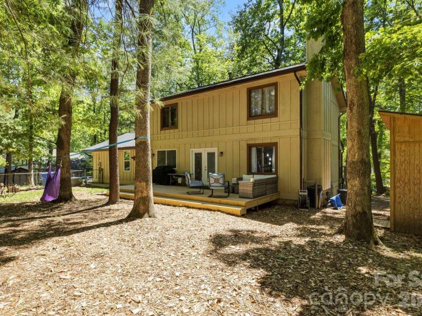 1 Eastway Court, Fletcher, NC 28732.  MLS# CAR4377103, YatesRealty ID 22990. Great Backyard