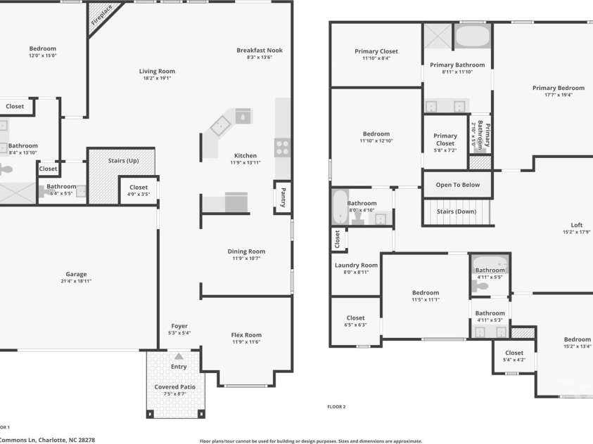 7108 Kinley Commons Lane, Charlotte, NC 28278.  MLS# CAR4381792, YatesRealty ID 22997. 