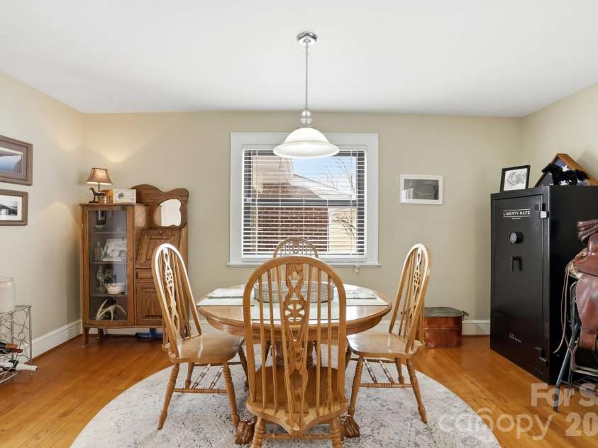 7511 Old Mocksville Road, Salisbury, NC 28144.  MLS# CAR4342046, YatesRealty ID 2300. Dining room with great light