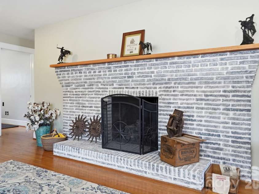 7511 Old Mocksville Road, Salisbury, NC 28144.  MLS# CAR4342046, YatesRealty ID 2300. Wood burning custom fireplace