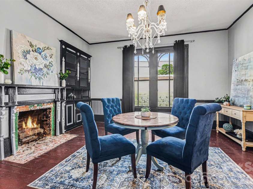 107 Hinton Street, Chester, SC 29706.  MLS# CAR4380779, YatesRealty ID 23002. Dining Room.  Fire is virtual only