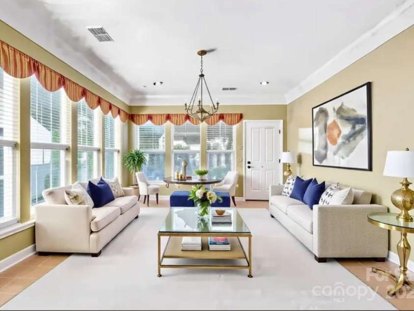 2221 Hartwell Lane, Fort Mill, SC 29707.  MLS# CAR4203000, YatesRealty ID 23005. Virtually Stage Sunroom