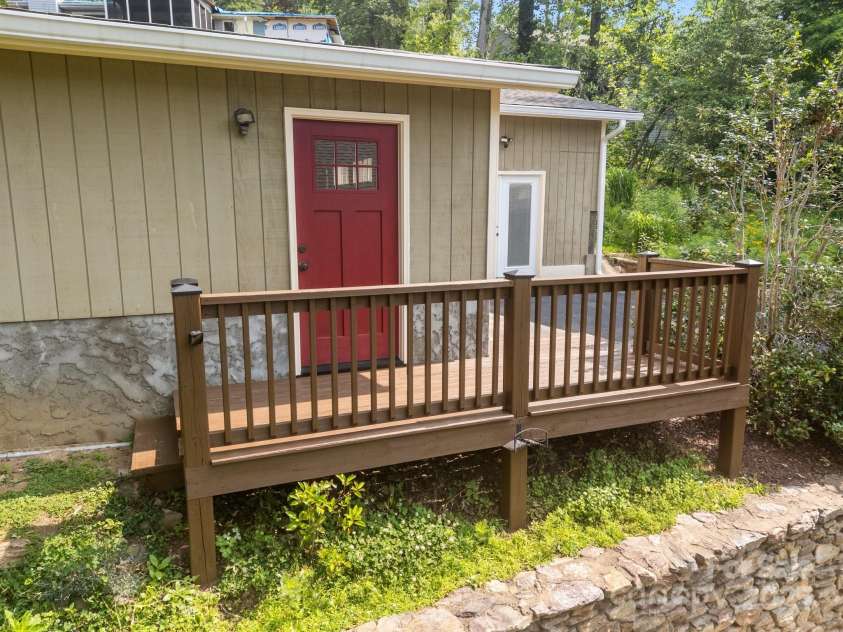 17 Laurel Road, Arden, NC 28704.  MLS# CAR4265020, YatesRealty ID 23009. Deck off of garage