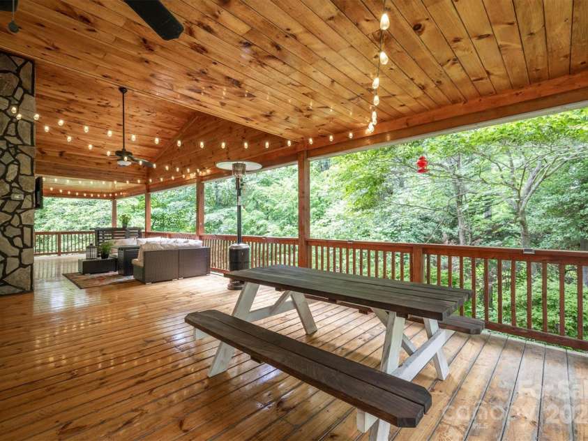 3452 Tranquil Hills Drive, Lenoir, NC 28645.  MLS# CAR4264787, YatesRealty ID 23011. Back covered deck