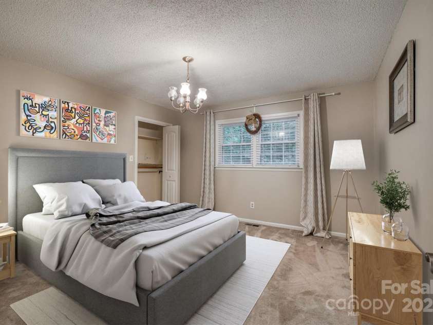 3452 Tranquil Hills Drive, Lenoir, NC 28645.  MLS# CAR4264787, YatesRealty ID 23011. Bedroom 1 virtually staged