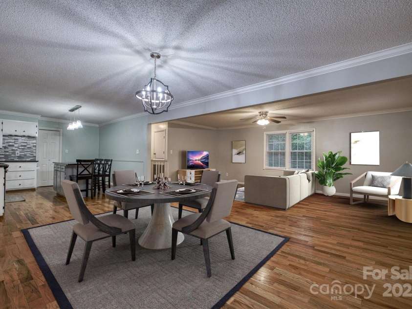 3452 Tranquil Hills Drive, Lenoir, NC 28645.  MLS# CAR4264787, YatesRealty ID 23011. Dining, Living, Kitchen