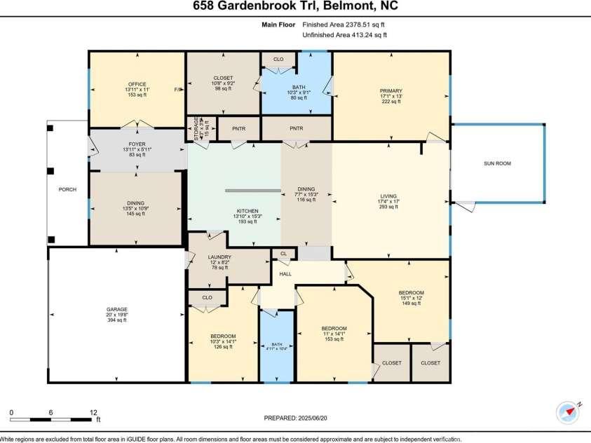 658 Gardenbrook Trail, Belmont, NC 28012.  MLS# CAR4273512, YatesRealty ID 23013. 