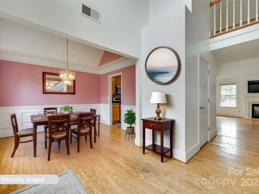 1835 Montague Road, Clover, SC 29710.  MLS# CAR4252009, YatesRealty ID 23014. Entry Foyer & Dining Room; Virtually Staged