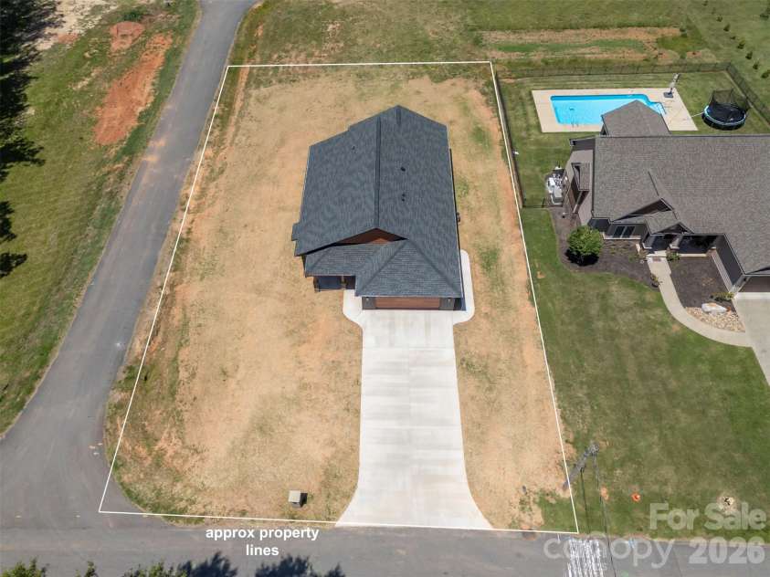 210 Westwood Drive, Forest City, NC 28043.  MLS# CAR4381670, YatesRealty ID 23015. Ariel View