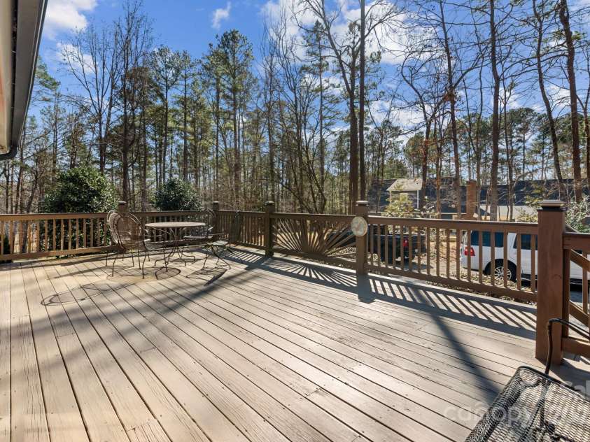 3406 Red Fox Trail, Weddington, NC 28104.  MLS# CAR4214440, YatesRealty ID 2302. Large Side Deck, perfect for entertaining - right off of Kitchen and Half Bath