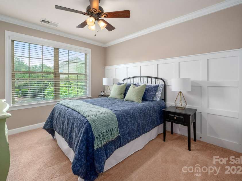 1805 Trading Path Lane, Waxhaw, NC 28173.  MLS# CAR4273259, YatesRealty ID 23032. Bedroom #4 with accent wall