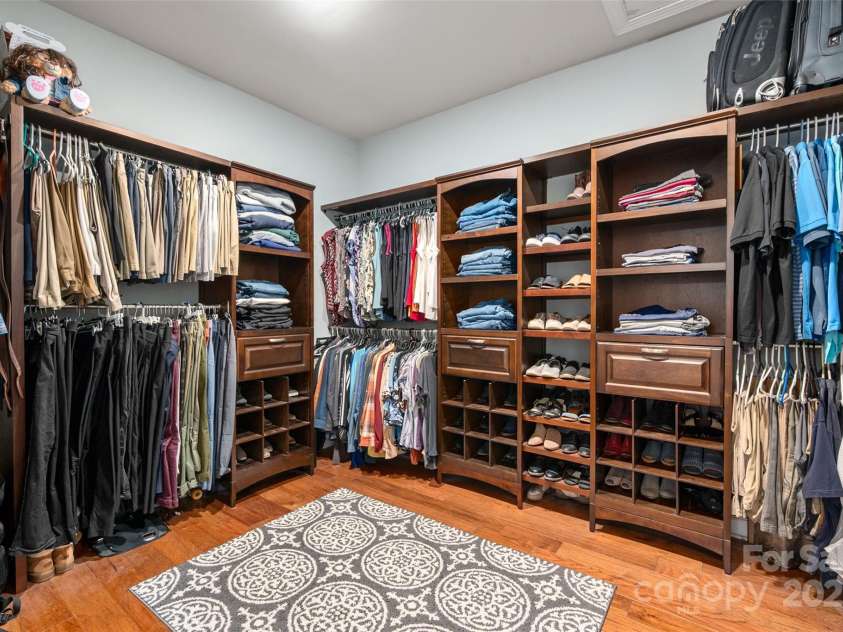 1805 Trading Path Lane, Waxhaw, NC 28173.  MLS# CAR4273259, YatesRealty ID 23032. Custom primary closet