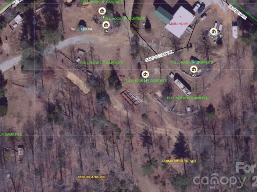 111 Wild Hog Creek Road, Rosman, NC 28772.  MLS# CAR4380401, YatesRealty ID 23035. Camp 7 Map