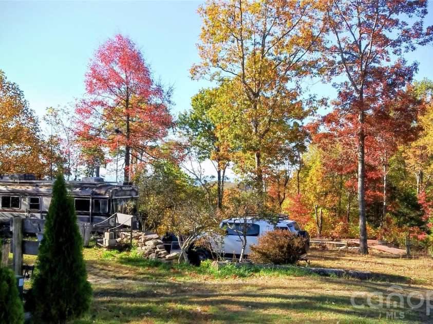 111 Wild Hog Creek Road, Rosman, NC 28772.  MLS# CAR4380401, YatesRealty ID 23035. Campsite in Fall