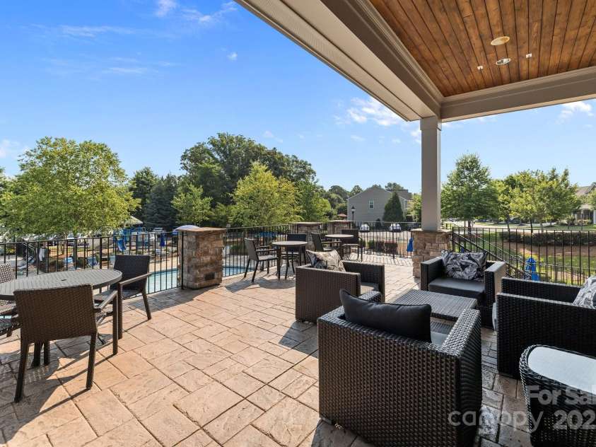4022 Perth Road, Indian Land, SC 29707.  MLS# CAR4275408, YatesRealty ID 23039. Picnic area by the pool