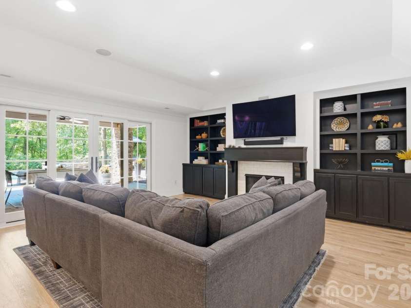 235 Grey Road, Davidson, NC 28036.  MLS# CAR4382846, YatesRealty ID 23048. Lower level recreation room