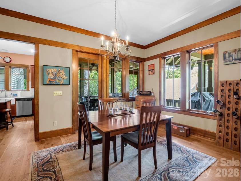 5 Longfellow Drive, Black Mountain, NC 28711.  MLS# CAR4380813, YatesRealty ID 23051. Dining Area