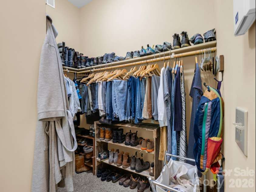 5 Longfellow Drive, Black Mountain, NC 28711.  MLS# CAR4380813, YatesRealty ID 23051. Primary Closet