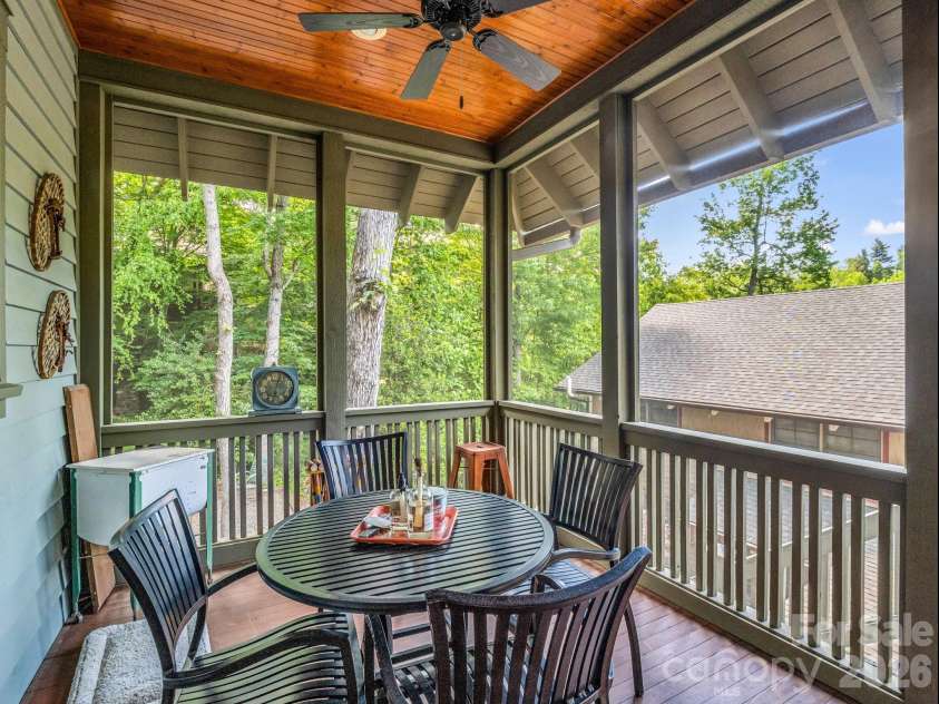 5 Longfellow Drive, Black Mountain, NC 28711.  MLS# CAR4380813, YatesRealty ID 23051. Screened in Porch