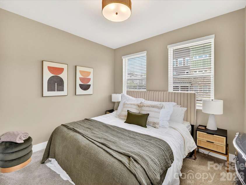 2744 Ensemble Court, Charlotte, NC 28262.  MLS# CAR4362848, YatesRealty ID 23067. Main floor bedroom