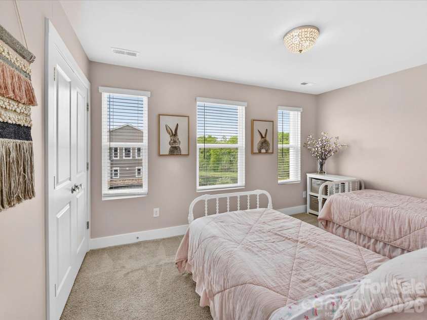 2744 Ensemble Court, Charlotte, NC 28262.  MLS# CAR4362848, YatesRealty ID 23067. Third floor bedroom