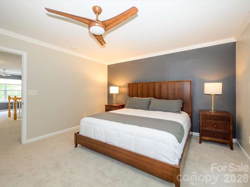15583 Stronvar House Lane, Charlotte, NC 28277.  MLS# CAR4415520, YatesRealty ID 23080. Primary Bedroom Suite