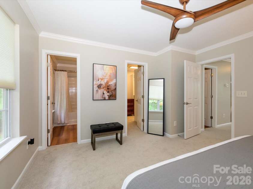 15583 Stronvar House Lane, Charlotte, NC 28277.  MLS# CAR4415520, YatesRealty ID 23080. Primary Bedroom Suite