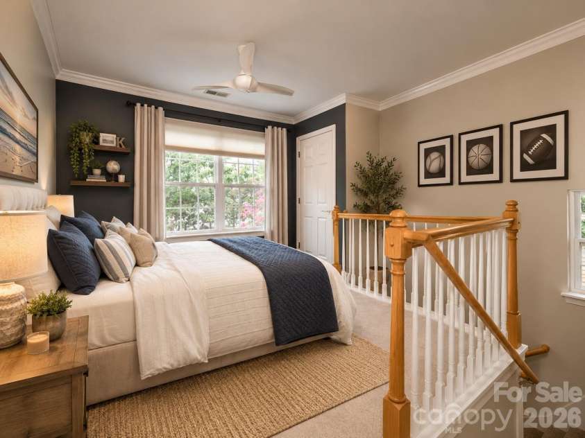 15583 Stronvar House Lane, Charlotte, NC 28277.  MLS# CAR4415520, YatesRealty ID 23080. Virtually Staged loft #1