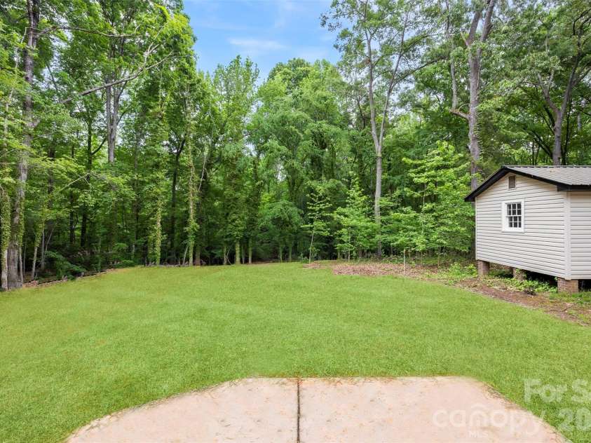392 Park Road, Albemarle, NC 28001.  MLS# CAR4376170, YatesRealty ID 23081. Backyard