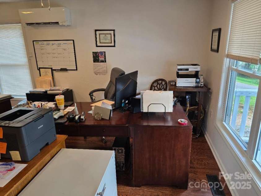 14 Yellow Brick Lane, Burnsville, NC 28714.  MLS# CAR4273450, YatesRealty ID 23082. Great room/living room with second mini split near the window