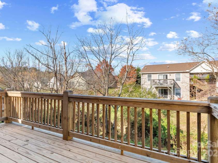 30 Wheeler Road, Weaverville, NC 28787.  MLS# CAR4191403, YatesRealty ID 231. Main level deck