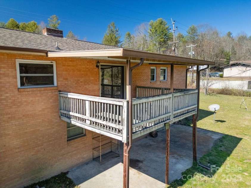 1757 Rosman Highway, Brevard, NC 28712.  MLS# CAR4234818, YatesRealty ID 2310. Rear Deck
