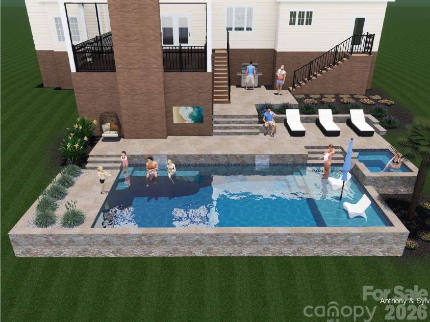 8016 Gulf Creek Road, Lancaster, SC 29720.  MLS# CAR4371059, YatesRealty ID 23107. Pool Rendering